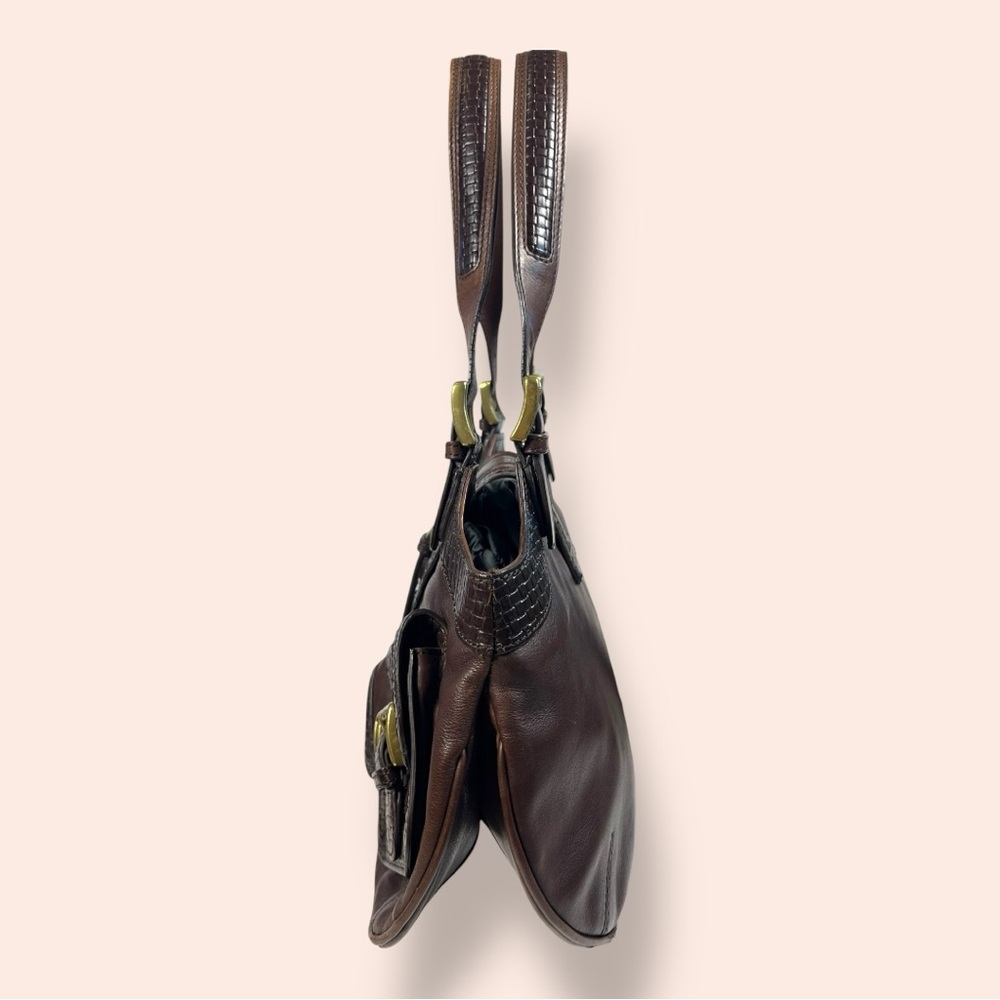 Cole Haan Brown Leather Hobo Shoudler Bag - Picture 8 of 13